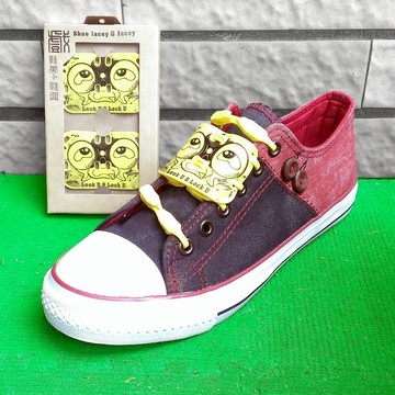 《趣味Q版鞋飾》戲鞋帶+鞋面-以管窺天《雞蛋黃》