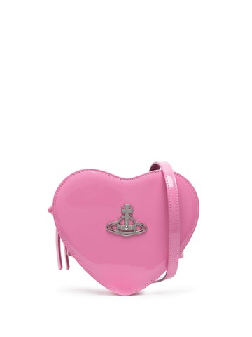 Vivienne Westwood - Louise Orb-plaque crossbody bag - women - Patent Calf Leather - One Size - Pink