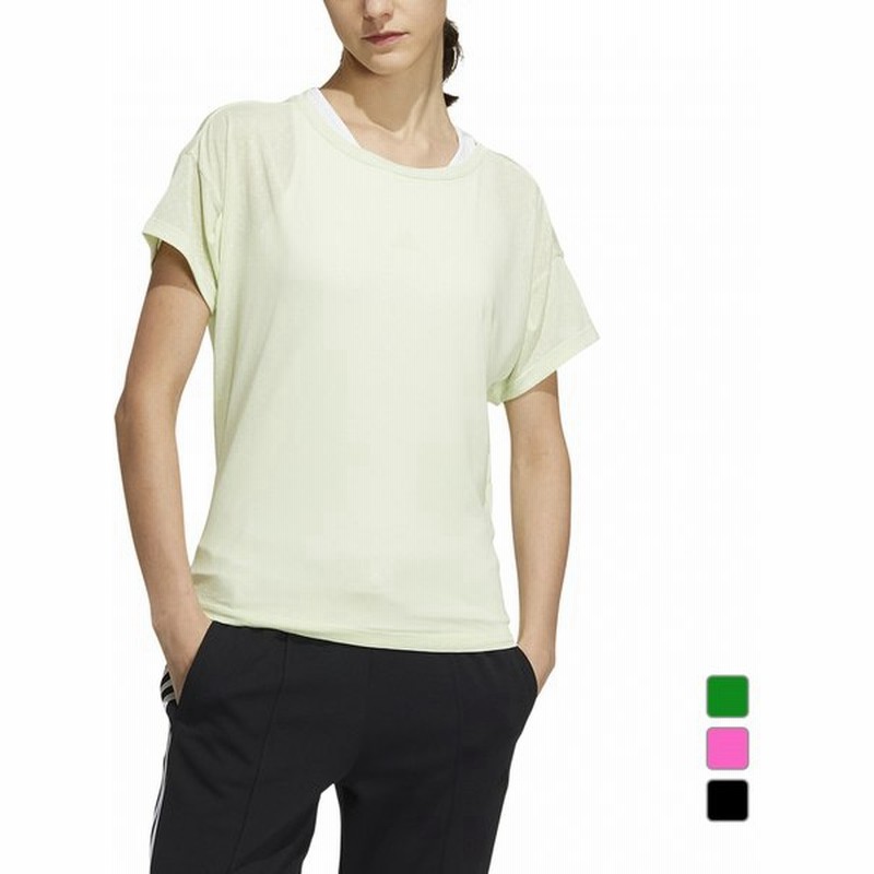 アディダス レディース 半袖tシャツ ルーズフィット 2 In 1 半袖tシャツ Tz314 Hc2527 Hc2528 Hc2529 スポーツウェア ヨガウェア Adidas 通販 Lineポイント最大0 5 Get Lineショッピング