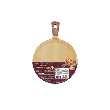 御膳坊胡桃木握把披薩板-9.5吋