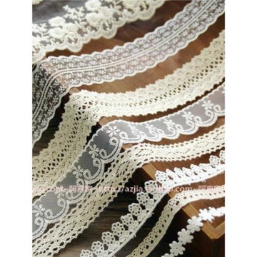 棉線蕾絲花邊集合田園蕾絲邊布藝手工輔料 DIY圣誕禮物包裝絲
