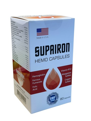 安雪補血紅素軟膠囊 80粒/瓶