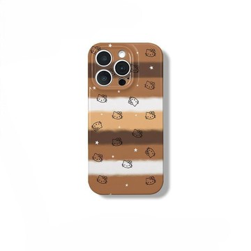 適用於iPhone17ProMax菲林手機殼蘋果16/15/14新款全包凱蒂條紋