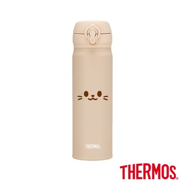 【THERMOS膳魔師】靈魂喵喵 保溫瓶500m_大臉魂(JNL-504DDS-LMT)