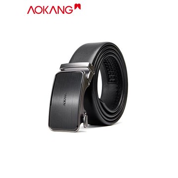 奧康皮帶男新款潮流百搭商務高檔年輕人男士褲腰帶純色