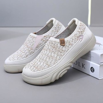 Taroko 美型網布透氣女款圓頭厚底休閒鞋(4色可選)