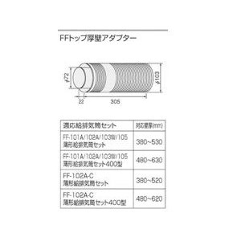 ♪ノーリツ 石油給湯器部材【FFトップ圧壁アダプター】(0500587) 通販 LINEポイント最大0.5%GET LINEショッピング