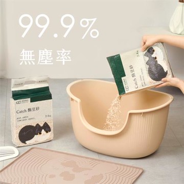 【草恩貓砂】Catch 酶豆砂18包組(2.4kg/包)(無塵/無香/豆腐貓砂/貓砂)