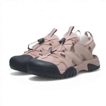 FILA 休閒鞋 PEITO V2 粉紅灰 護指 運動涼鞋 女 4S140A660