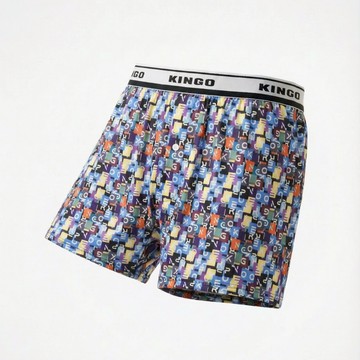 【KINGO】快乾涼感-寬鬆版內褲 /吸濕排汗/四角褲/男生內褲/機能快乾/多色任選/台灣製2026new