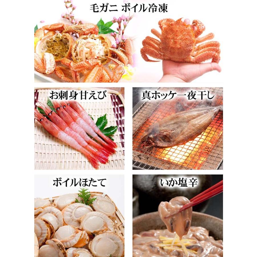 (送料無料) 海鮮グルメ盛りセット 北海道産 お取り寄せ カニ ほっけ ホタテ 甘エビ イカ塩辛 海鮮詰め合わせ、福袋(ギフト)