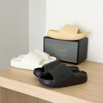 NIKE CALM SLIDE 麵包拖鞋 休閒拖鞋 可碰水 (男款)黑FD4116-001