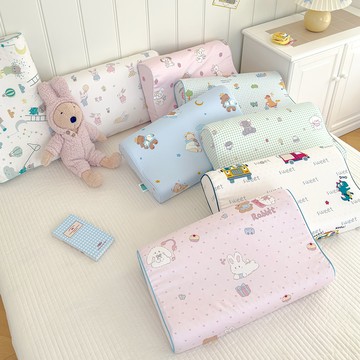 兒童乳膠枕|兒童枕套 60s貢緞綿|純棉荳荳絨 (多款任選)[艾拉寢飾][滿額免運]