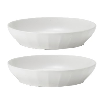 廣州窯 MiGak Series 瓷盤套裝 白色  2個  直徑13 x 3.3cm