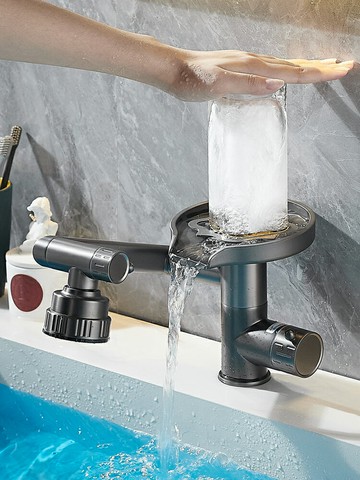 高壓洗杯器 洗杯機 自動洗杯器 一體高壓洗杯器面盆龍頭廚房水槽洗菜盆咖啡奶茶店自動沖杯子神器『FY01125』