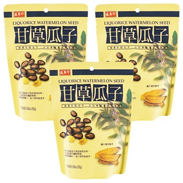 盛香珍 甘草瓜子 全素  180g  3包