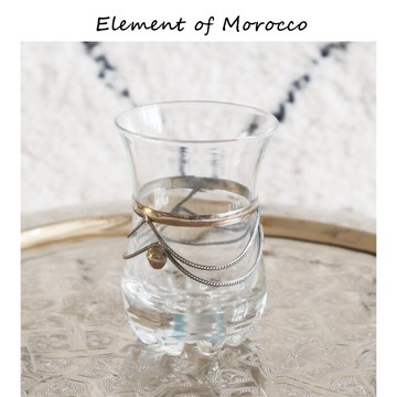 摩洛哥進口手工金屬裝飾復古玻璃茶杯水杯果汁杯咖啡杯個性茶具