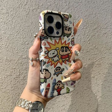 爆炸小新蘋果17promax手機殼iPhone16pro卡通15pro女13可愛14新