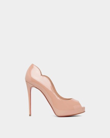 Christian Louboutin 裸色波浪 13 cm 高跟鞋 - 36.5