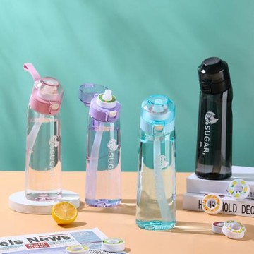 新款創意水杯Tritan戶外健身運動水杯便攜香味杯香氣水壺