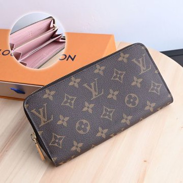 LV M41894 ZIPPY 新版經典花紋拉鍊長夾(粉紅色)