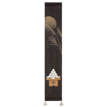 京都手繪豆亞麻吊飾-月見團子