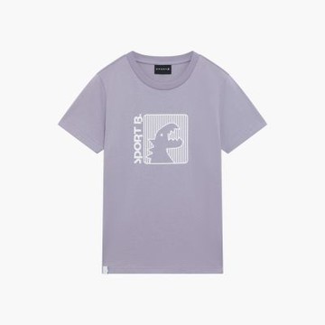 agnes b. Sport b. 女裝 恐龍印花 T恤 紫色