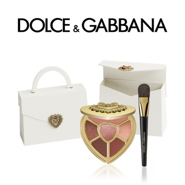 贈刷具&品牌包【Dolce & Gabbana】摯愛眼影盤 - 芙蘿拉 玫瑰暖陽