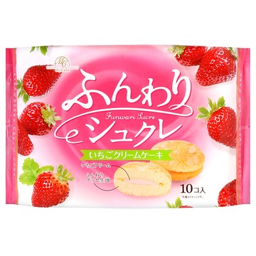 [家速配]柿原草莓奶油風味夾心蛋糕