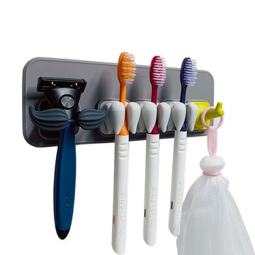 Silibath 浴室牙刷架組 Multi Family  1個  矽膠