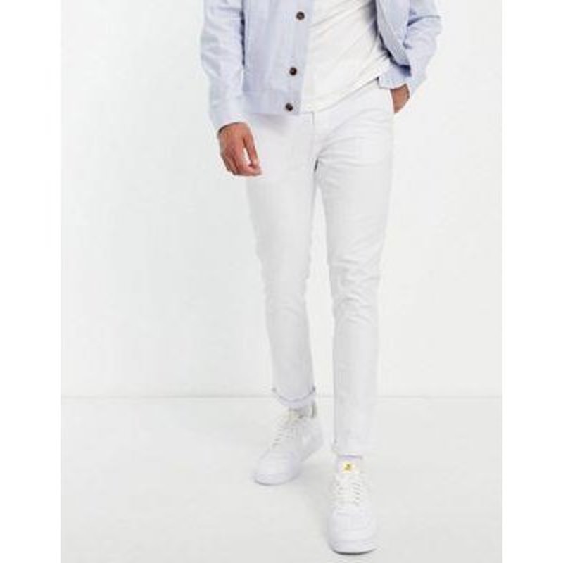 white chinos skinny