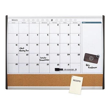 Quartet多功能白板行事曆附軟木/QT-79372