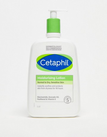 Cetaphil Moisturising Lotion for Face & Body Normal to Dry Sensitive Skin 1L-No colour