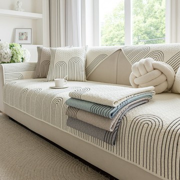 免運/公司貨 沙發套 純棉沙發墊簡約布藝四季通用防滑坐墊新款全棉現代皮沙發套罩蓋巾 可開發票 全館五折 工廠現貨直銷 新品特價 z10235