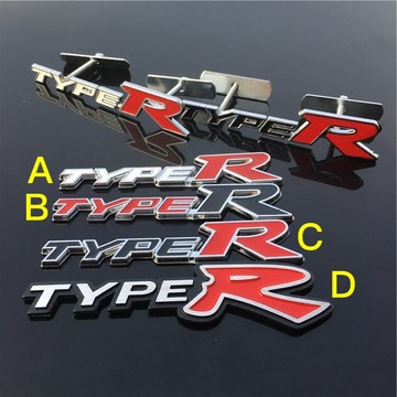 Honda 本田 字標 車標 貼標 尾標 CIVIC Type R 喜美 後標 中網標 水箱罩標 K12 FK2 FK8