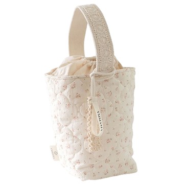 Ymmama 外出散步包  米色 + 粉色  18 x 11 x 22 cm