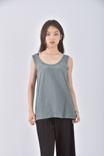 (S) unban story質感背心綠色上衣