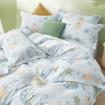 J-bedtime 床寢時光 萊賽爾天柔絲 暢遊記  雙人被套 + 雙人床包 + 枕頭套套裝  雙人床包150 x 186cm + 雙人被套180 x 210cm + 枕套45 x 75cm