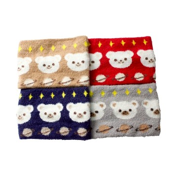 CB童羽毛星球小熊圍脖-顏色隨機出貨