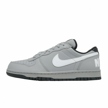 Nike 休閒鞋 Big Low 男鞋 女鞋 灰 白 復古 皮革 經典 355152-017