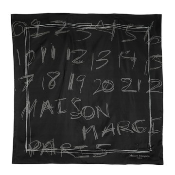 Maison Margiela W 數字塗鴉絲巾