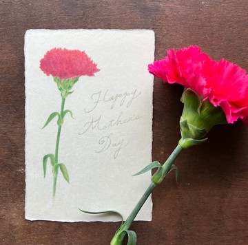 母親節獻禮．和紙明信片【康乃馨 Happy Mothers Day】特輯推薦作品