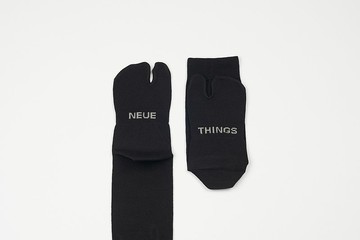 Tabi socks匹馬棉兩趾襪素色系列-純黑