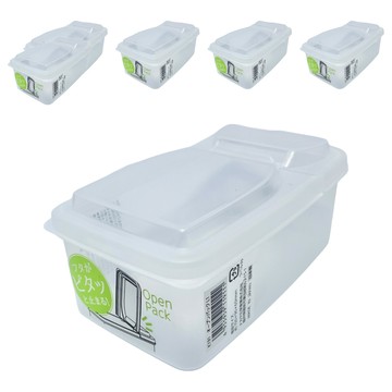 nakaya掀蓋雙開收納盒k191  2組  3個容器 + 3個蓋子