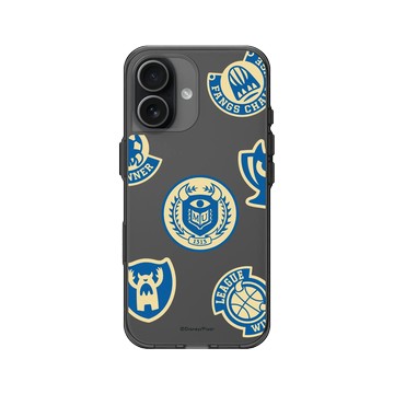 iPhone 17 Clear (相機按鈕) 酷墨灰 - 迪士尼-皮克斯 PIXAR - 怪獸大學校徽3