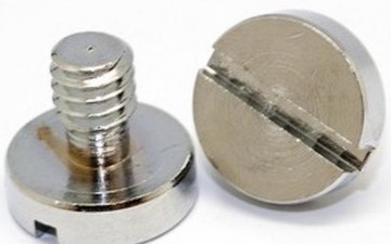 包郵！三腳架云臺1/4英寸螺絲 一字槽螺絲通用快裝板快拆螺絲釘