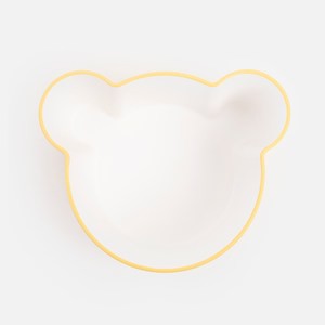 tak. 兒童小熊造型餐碗13.8cm 黃