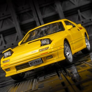 眾源興21023仿真RX-7合金轎跑汽車模型擺件收藏回力聲光男孩玩具