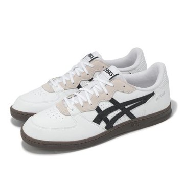 Asics 休閒鞋 Skyhand OG 男鞋 白 黑 皮革 復古 手球鞋 亞瑟士 1203A451101