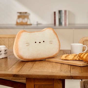 [窩在家] (預購) 早餐吐司貓貓靠枕 生日禮物 閨蜜 打氣